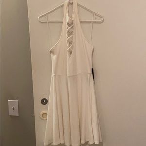 New Express Lace Up Skater Dress